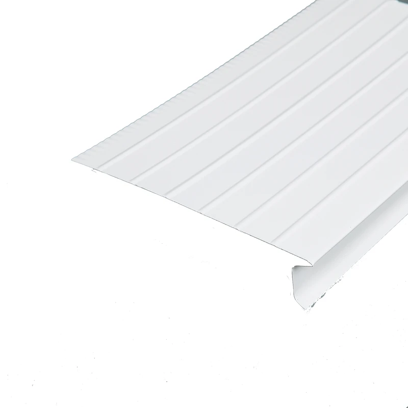 6 In. W X 10 Ft. L Steel Drip Edge Flashing - White, F Shape