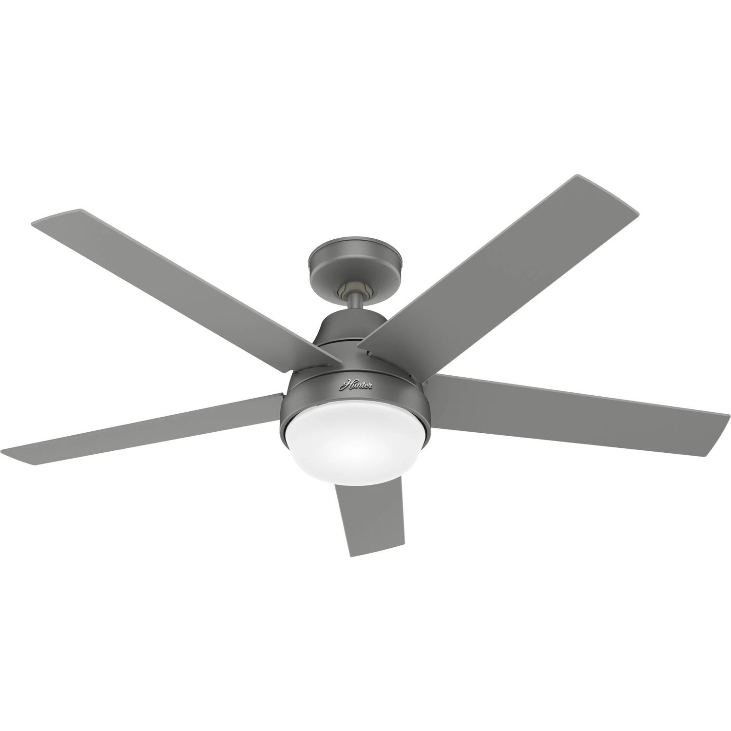 Aerodyne 52 In. Matte Silver Gray Led Indoor Ceiling Fan With Wi-fi Technology