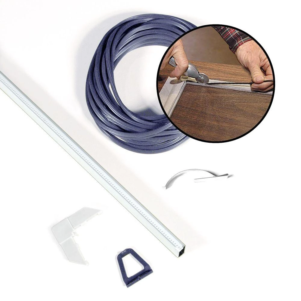 Phifer Wire Gloss White Aluminum Screen Frame Kit 1 pk