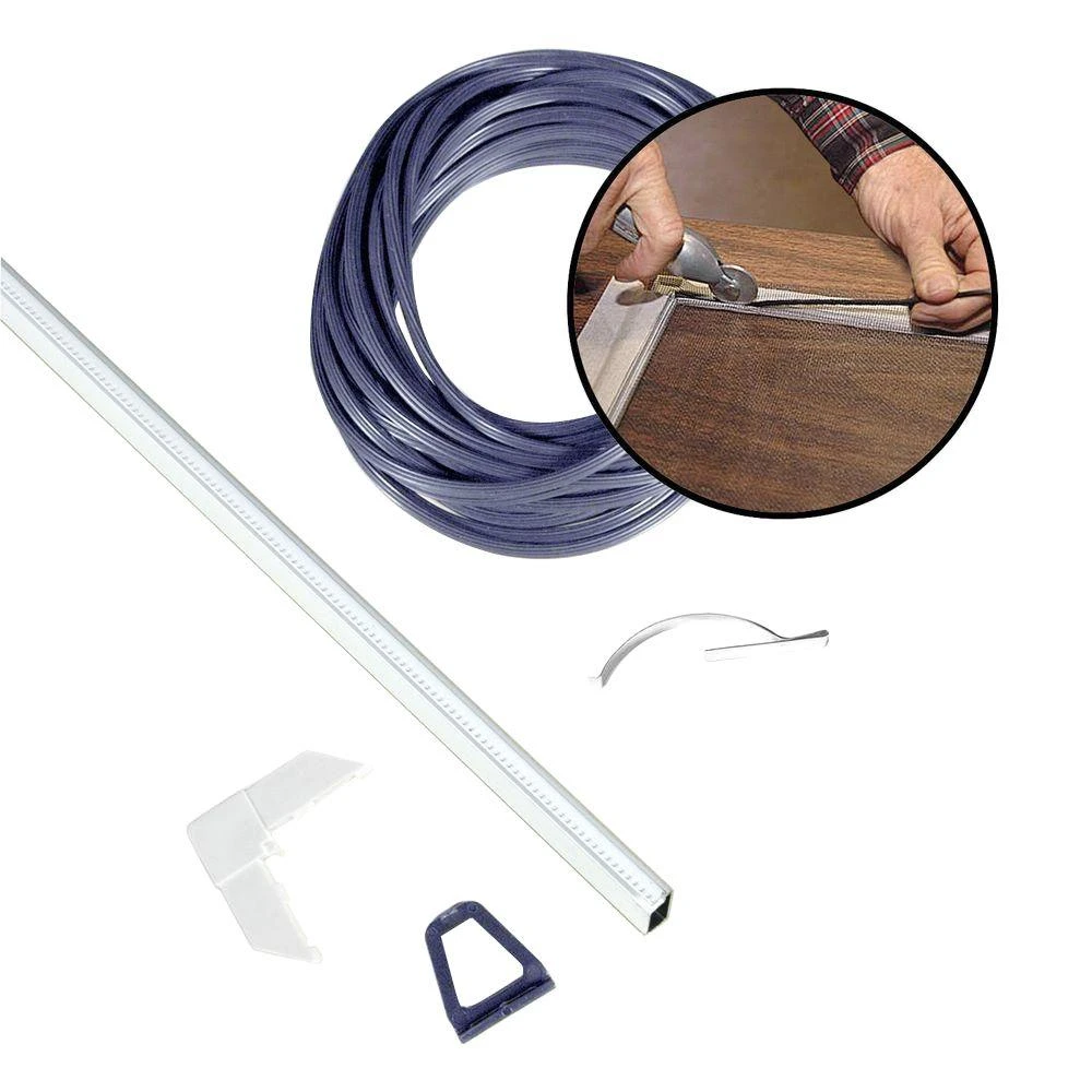Phifer White Aluminum 5/16 in. W X 48 in. L Screen Frame Kit 1 pk