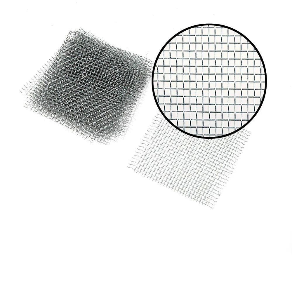 1.75 In. W X 2 In. L Gray Aluminum Screen Patch Repair Kit