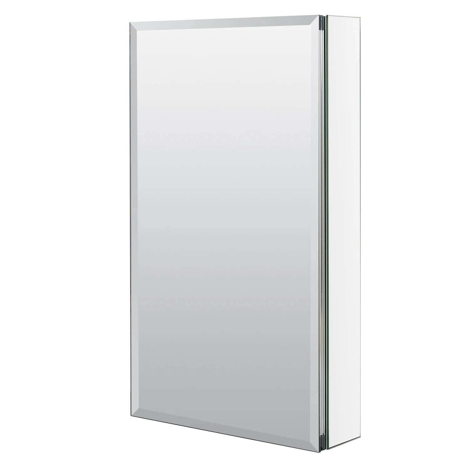 26 In. H X 15 In. W X 5 In. D Rectangle Medicine Cabinet With Beveled Mirror