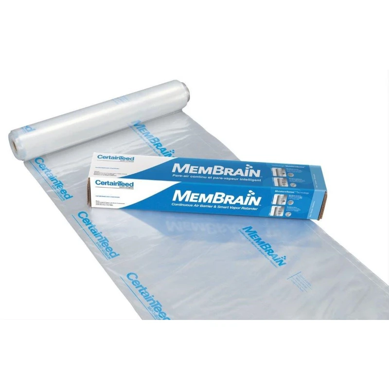 Membrain 8 Ft. W X 100 Ft. L Air Barrier And Smart Vapor Retarder Roll