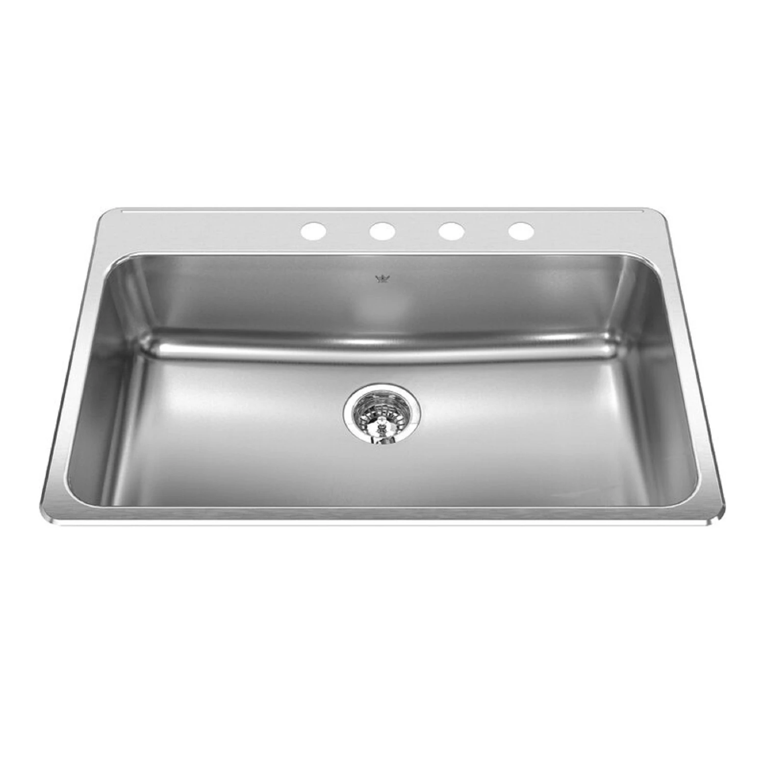 Kindred Stainless Steel Top Mount 22 In. W X 33-3/8 In. L Single Bowl Kitchen Sink