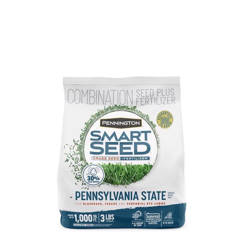 Smart Seed Pennsylvania State Mixed Sun Or Shade Grass Seed And Fertilizer 3 Lb