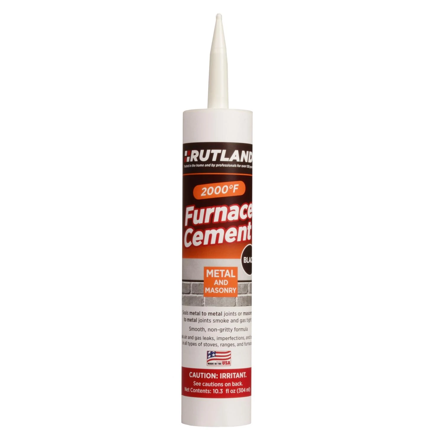 10.3 Oz Black Furnace Cement - Model 64c For Repairing Joints And Seals
