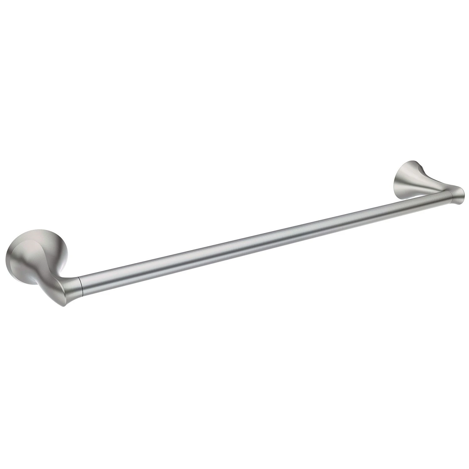 Darcy Brushed Nickel Towel Bar 18 In. L Zinc With Concealed Screw Mounting