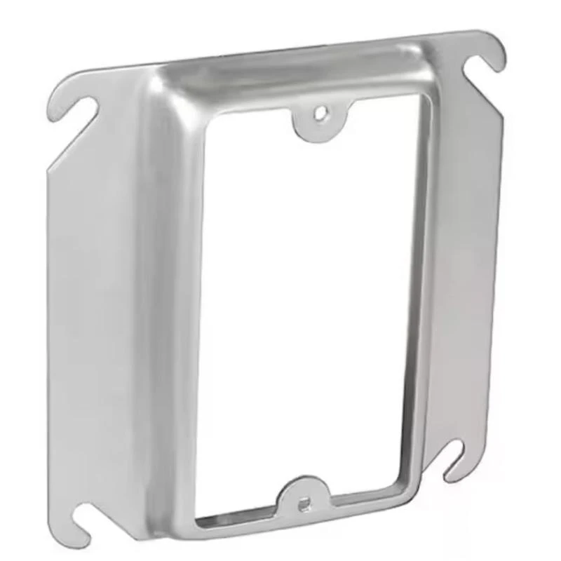 1-device Combination Square Raised Cover 4 In. X 4 In. Steel Ul Listed
