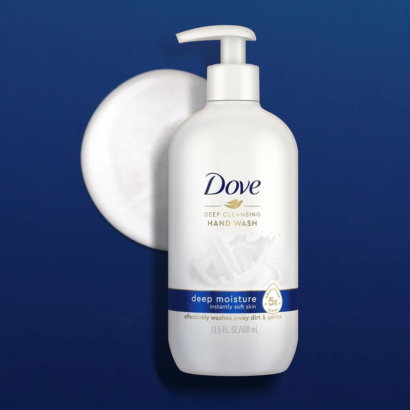 Dove Deep Moisture Clean Floral Scent Hand Wash 13.5 Oz - Moisturizing Formula