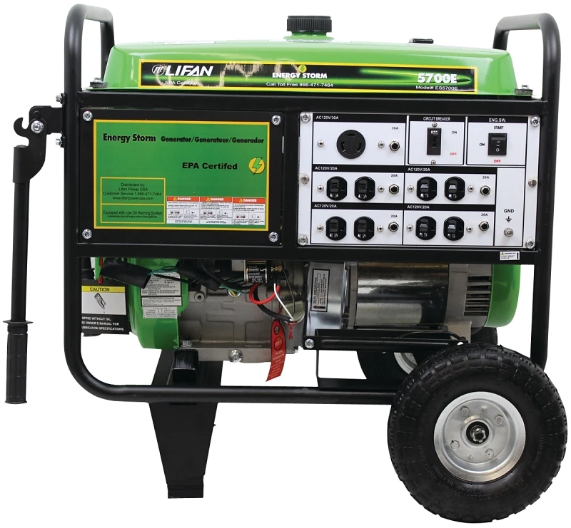 6600 Watt Electric Generator With 13 Horsepower Engine Model Es5700e/es6600