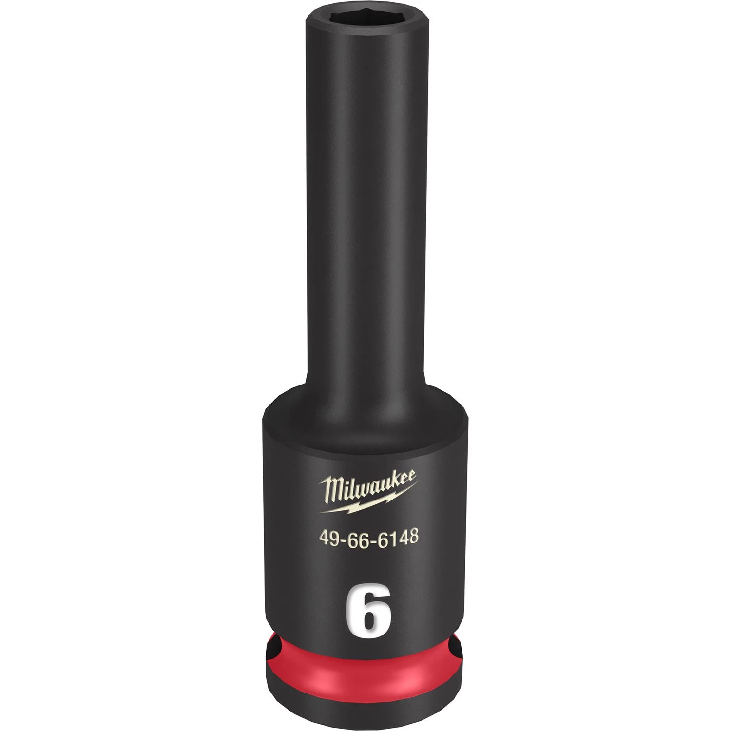 Shockwave 6 Mm X 3/8 In. Drive Metric/sae 6 Point Deep Impact Socket