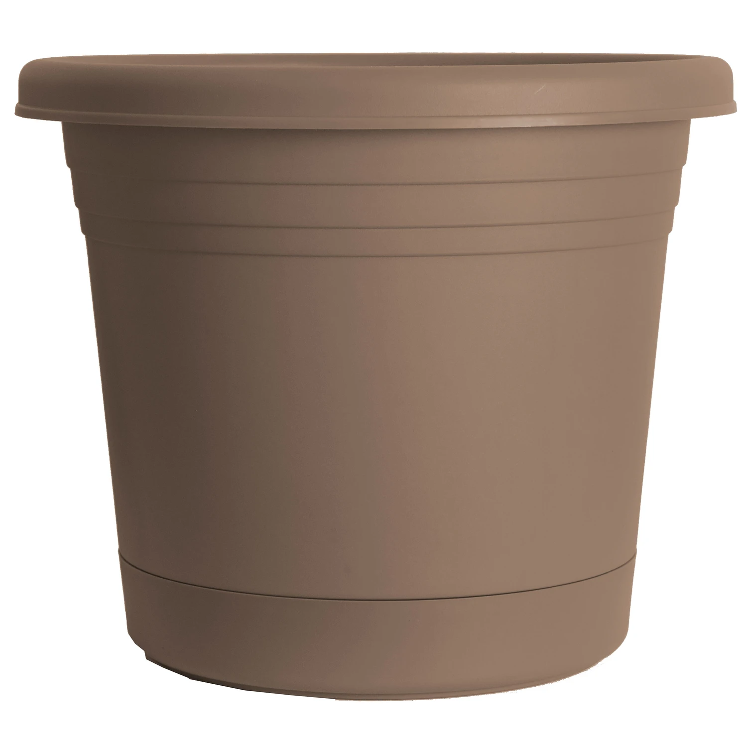 Polyresin Planter Ar12-cap In Cappuccino - Versatile Indoor/outdoor Use