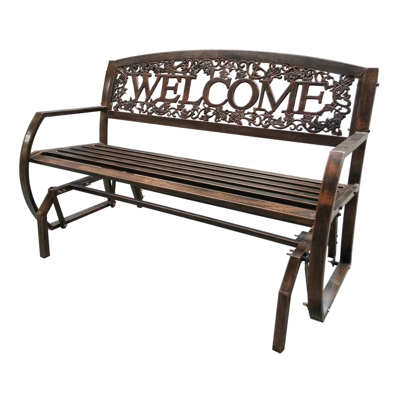 Welcome Glider Bench Steel 34 In. H X 50.4 In. L X 27 In. D