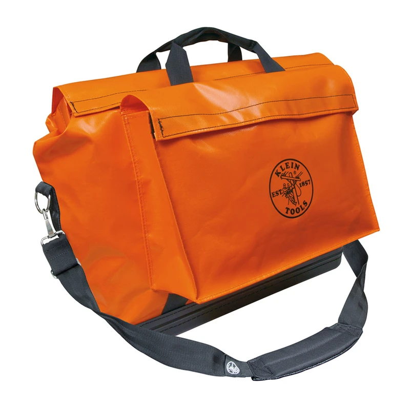 10 In. W X 20 In. H Orange Vinyl Tool Bag Model 5181ora