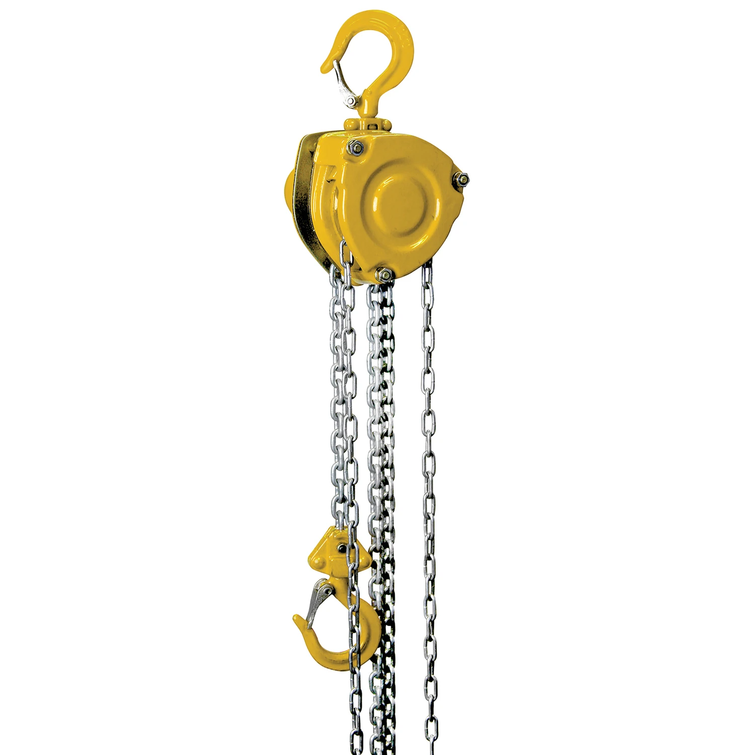 Steel 500 Lb Chain Hoist With Heavy-duty Hooks And Safety Latches
