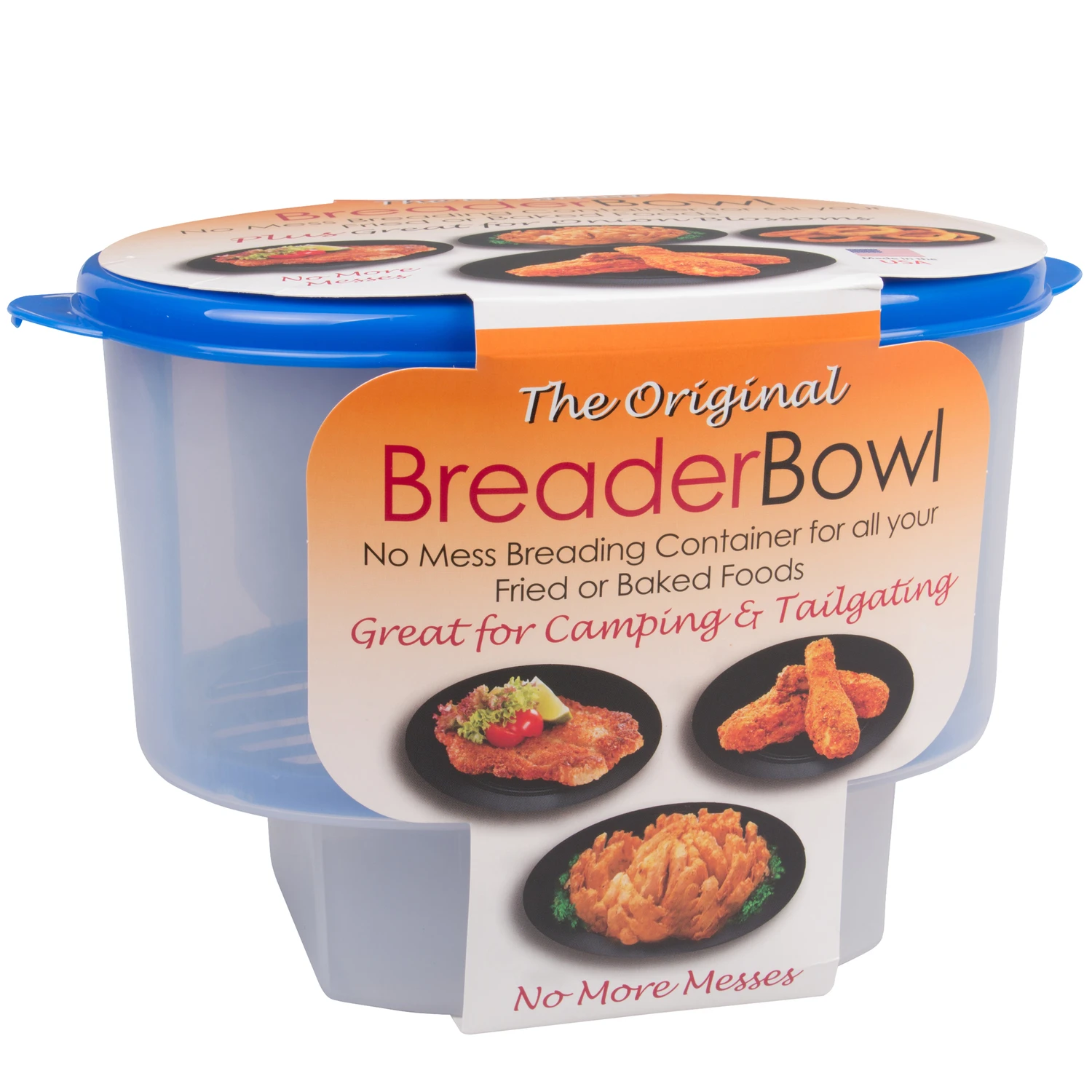 Clear Plastic Breader Bowl - Durable, Flexible, Dishwasher Safe