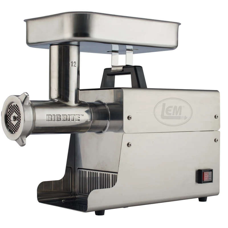 Big Bite Brushed Silver 1 Speed 11 Lb. Meat Grinder 0.75 Hp Model 17801
