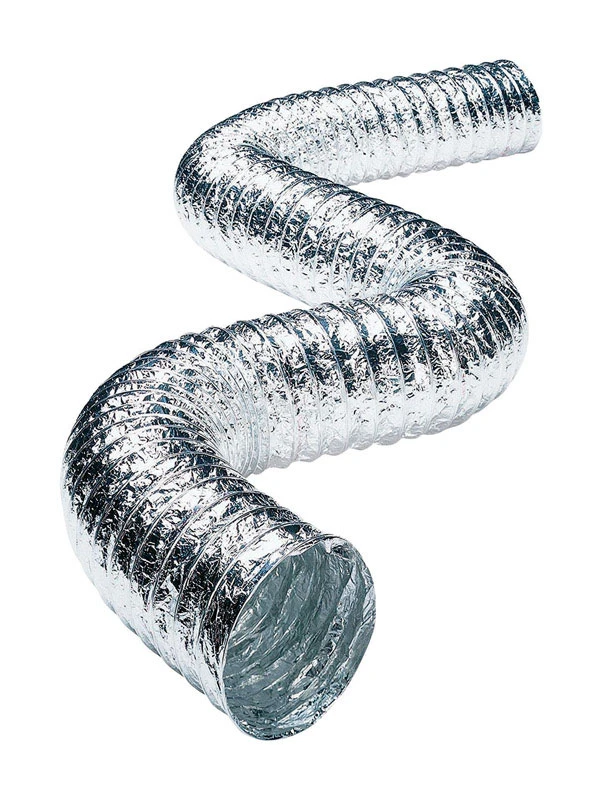 Deflect-o 4 In. W X 300 In. L Metallic White Aluminum Dryer Vent Fl0425/6