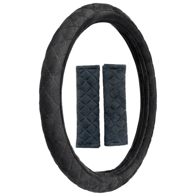 Custom Accessories Steering Wheel Cover Black