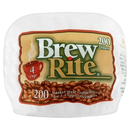4-cup Coffee Basket Disposable Filters - 200 Count