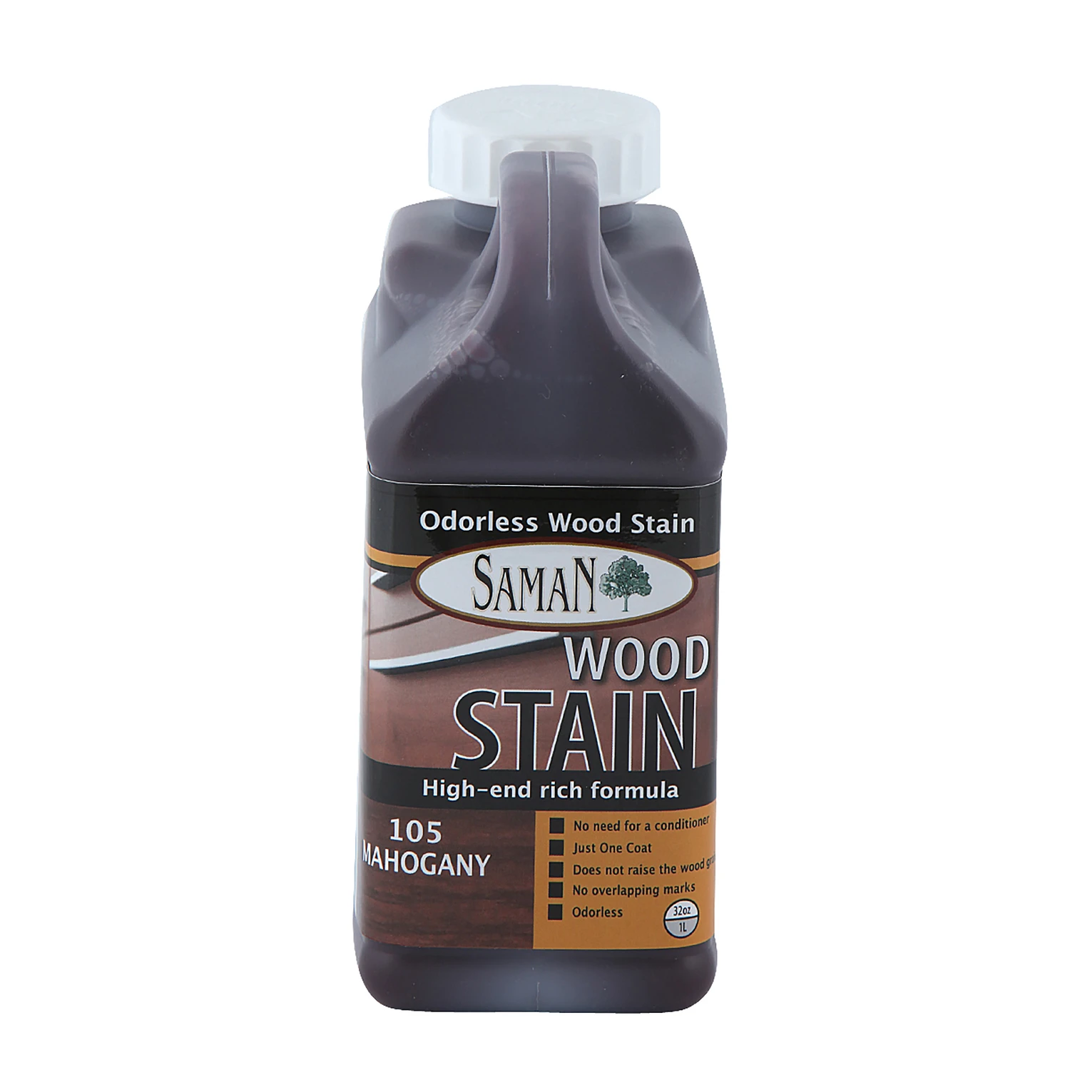 Semi-transparent Mahogany Water-based Wood Stain 32 Oz For Interior Wood