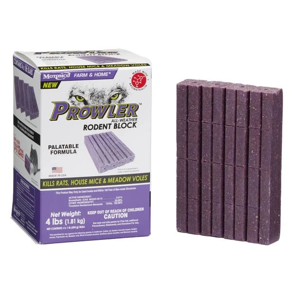 Prowler Mice & Rat Killer Blocks, 4 Pound All-weather Rodent Control