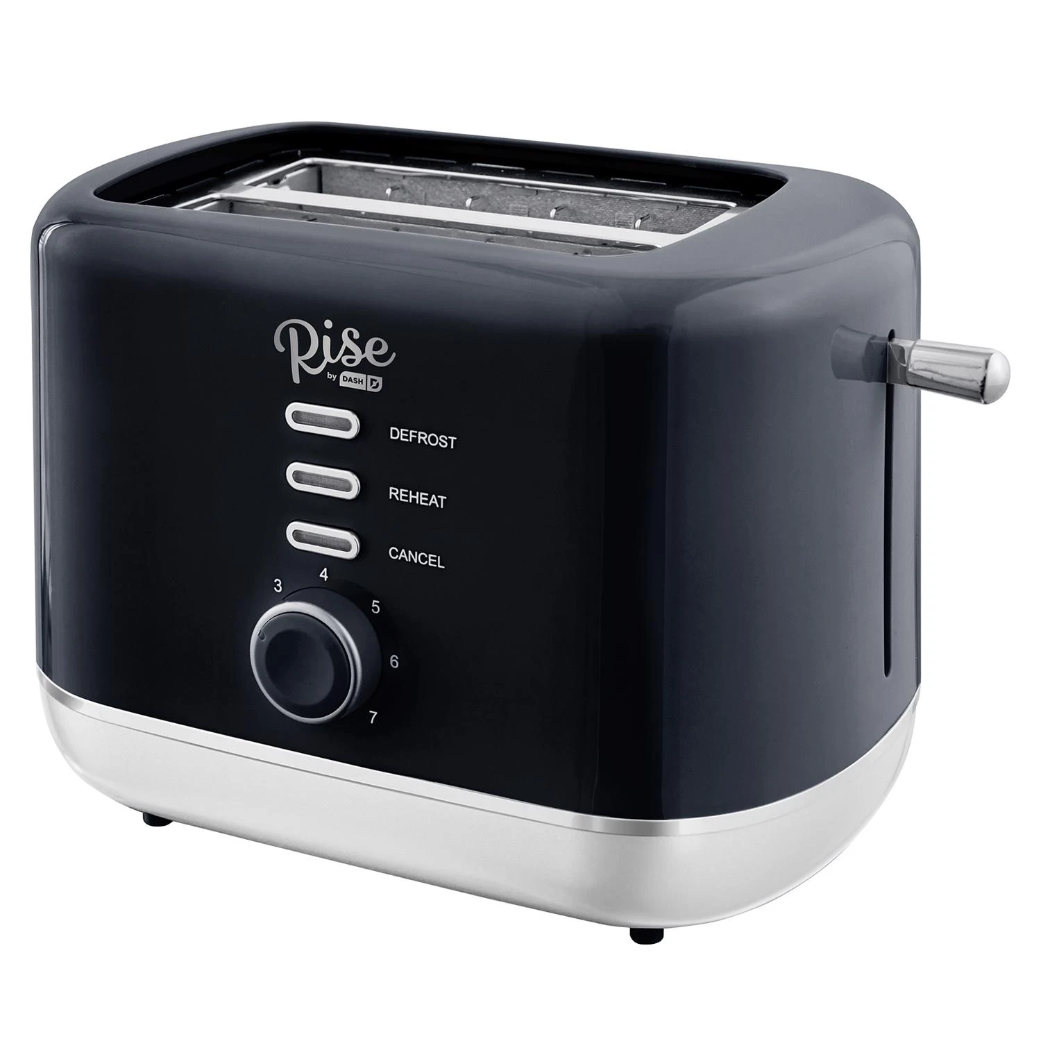 Plastic Black 2-slice Toaster 7.4 In. H X 7.2 In. W X 11.1 In. D