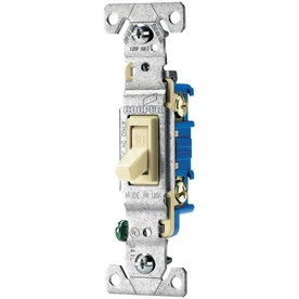 10-piece 15-amp Almond Single Pole Light Switch, Model 1301-7a-l