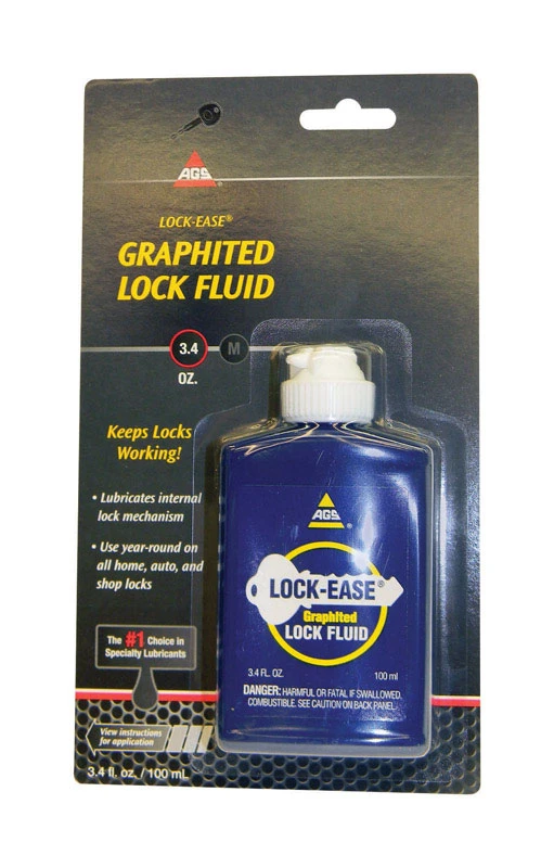 Lock-ease Graphite Lock Lubricant 3.4 Oz - Protects Against Sticking, Rust & Freezing