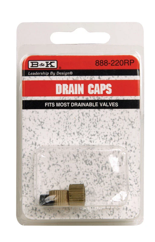 BK Products Brass Drain Cap