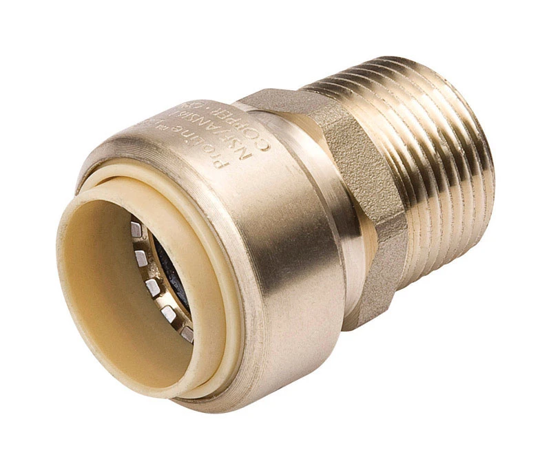 Proline 1 In. Push Fit X 1 In. Female Pipe Thread Brass Adapter
