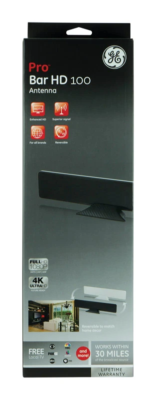 Pro Bar Hd 100 Indoor Hdtv Antenna 30 Mile Range Model 33683