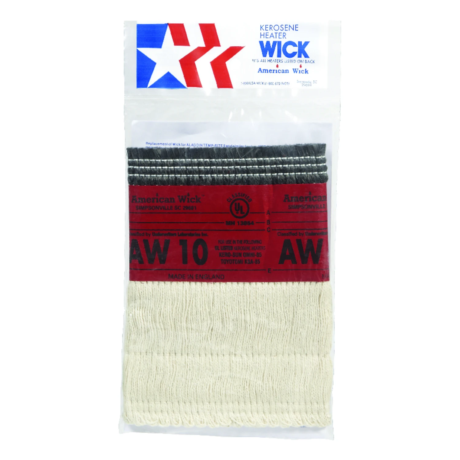American Wick Kerosene Heater Wick For Aladdin Temprite 9, Bando Bk-96, Commander 96