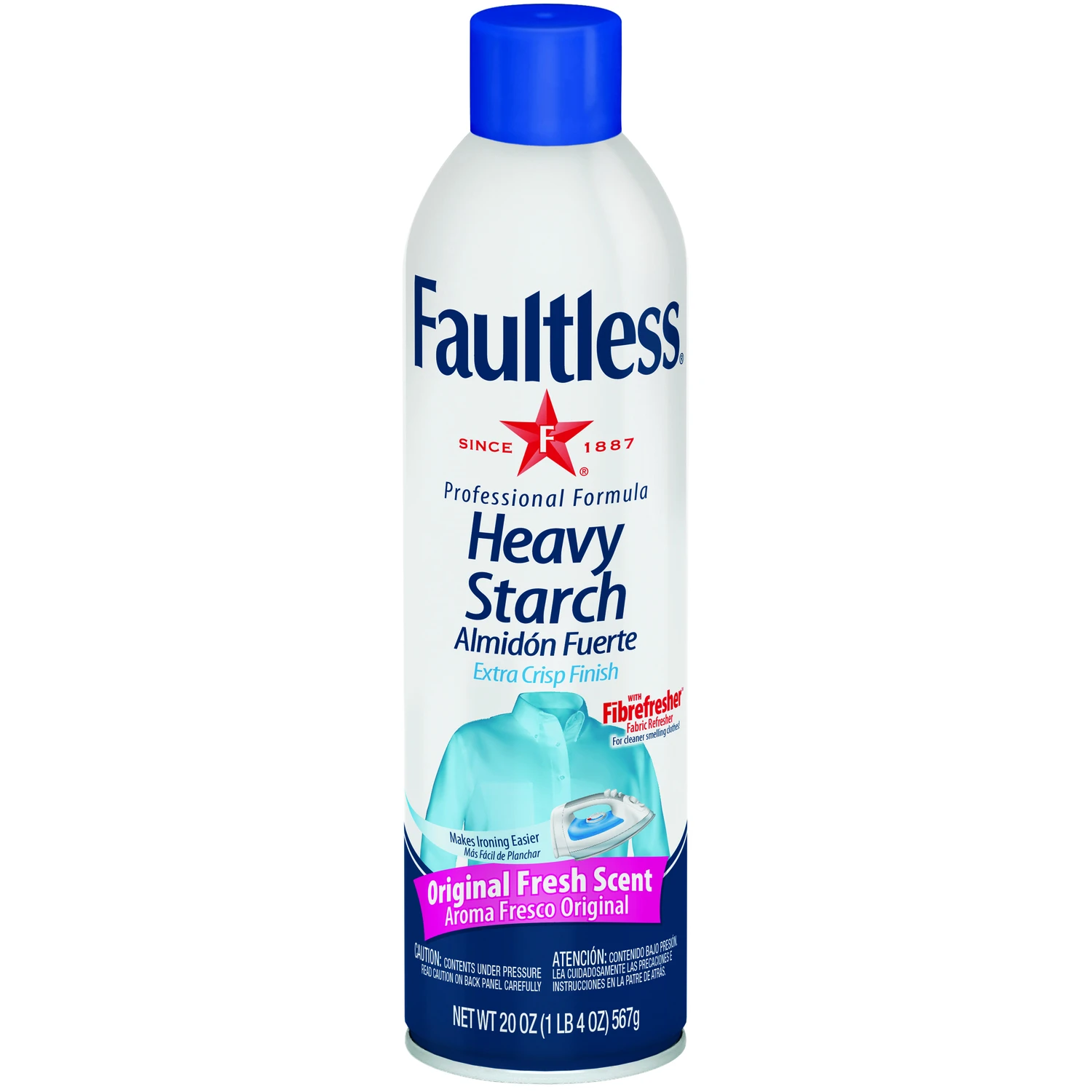 Fresh Scent Heavy Starch Spray 20 Oz - Professional Formula For Crisp Finish