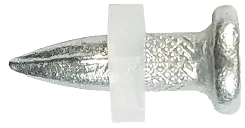 .300 In. Diameter X 1/2 In. Length Plastic/steel Flat Head Drive Pin - 100 Count