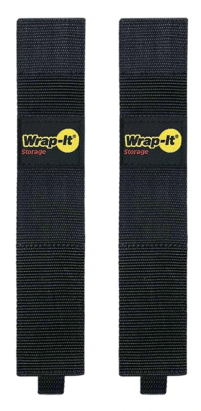Twin Straps 16 In. L Black Polypropylene Cable Organizer - 2 Pack