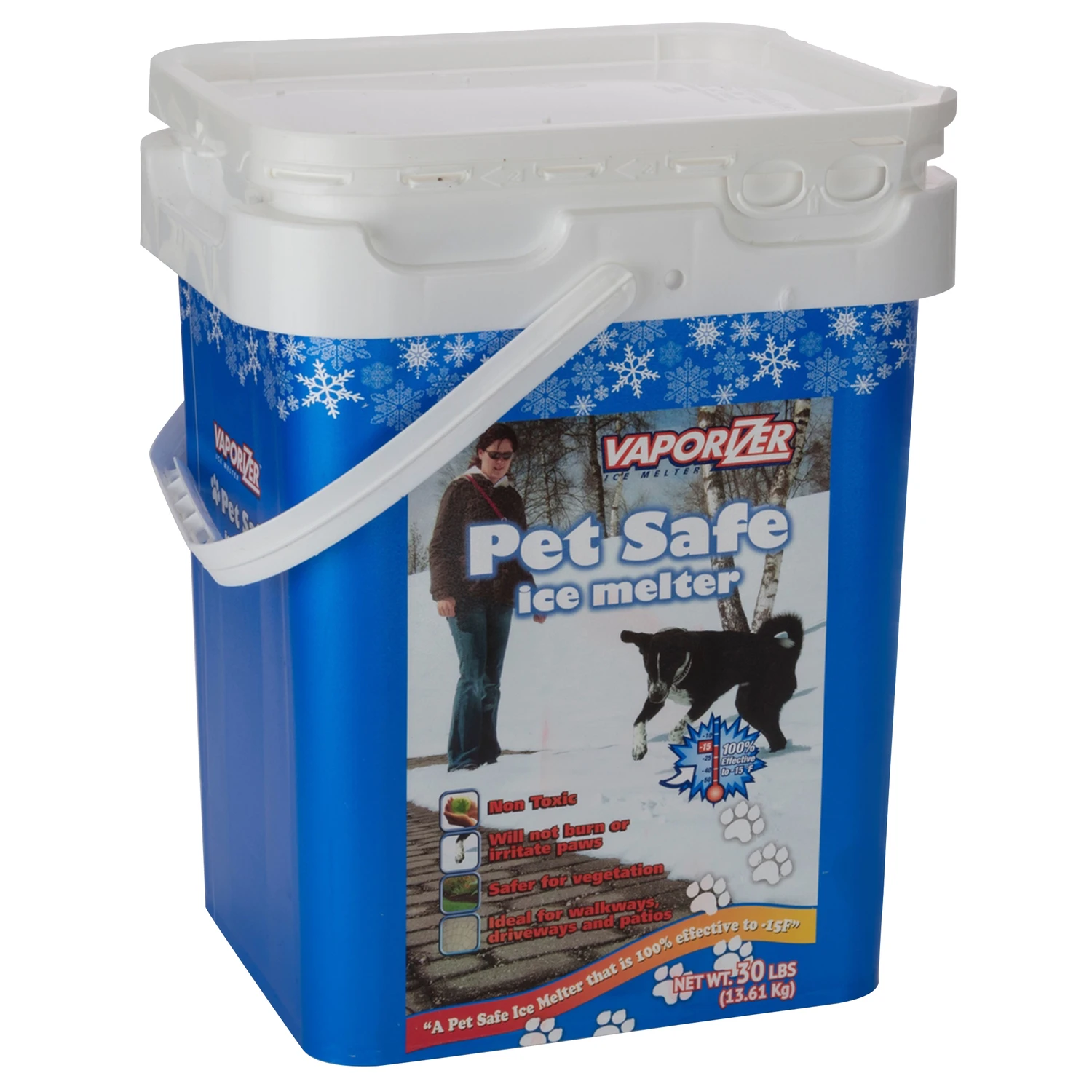 Calcium Chloride Pet Friendly Pellet Ice Melt 30 Lb - Environmentally Responsible