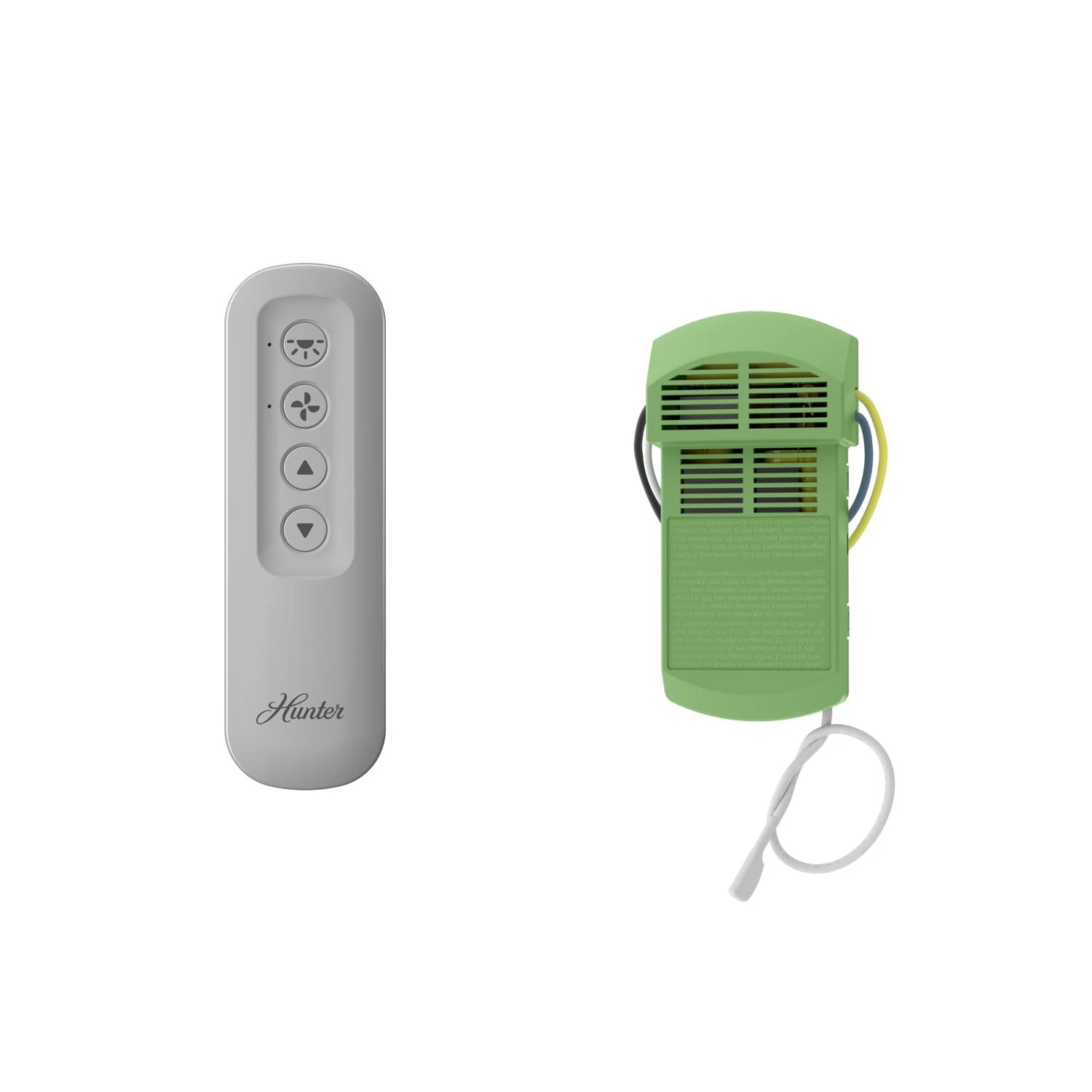 Gray Plastic Remote Control With Receiver For Ceiling Fans - Model 99770