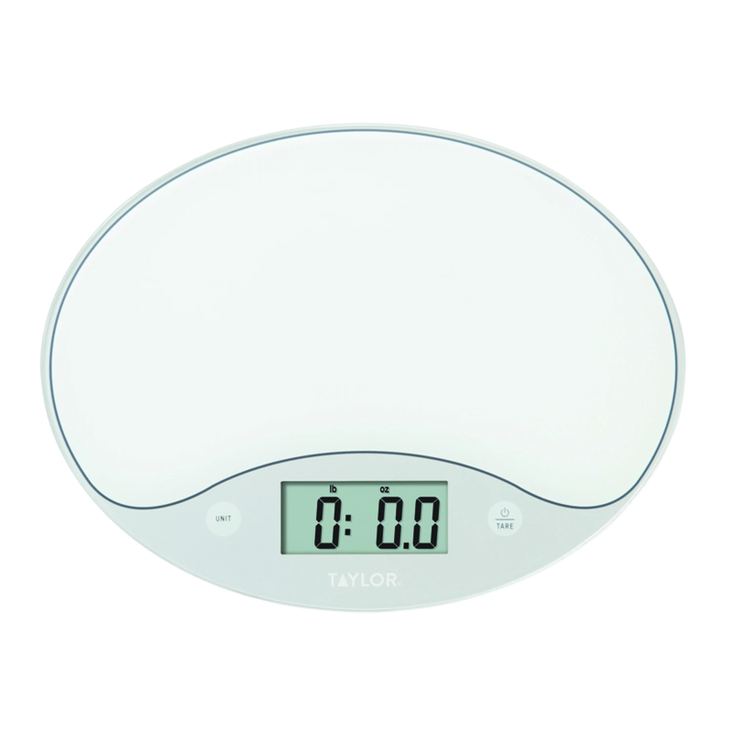 White Digital Kitchen Scale 11 Lb Capacity With Touch Controls And Aquatronic Function
