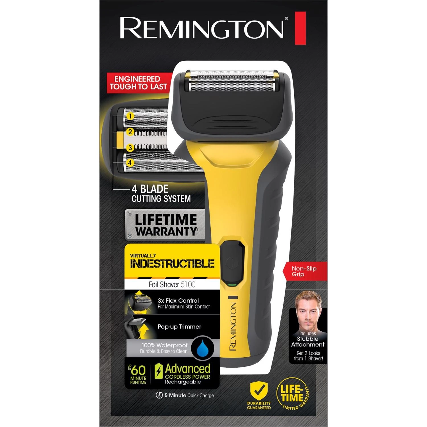 Virtually Indestructible Foil Dual Foil Shaver Pf7855a With Quick Charge And Popup Trimmer