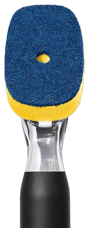 Good Grips 1 In. W Soft/medium Bristle Soap Dispensing Scrubber Brush