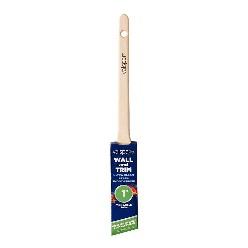 1-inch Polyester Angle Paint Brush For Precision Trimming
