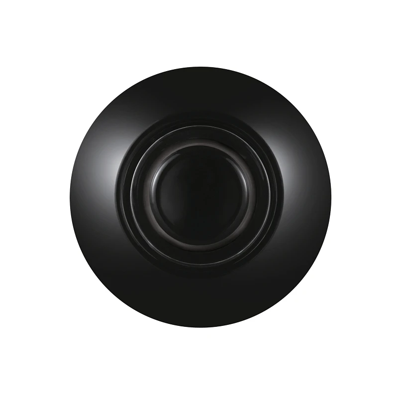 Wired Pushbutton Doorbell In Black And White Metal Finish