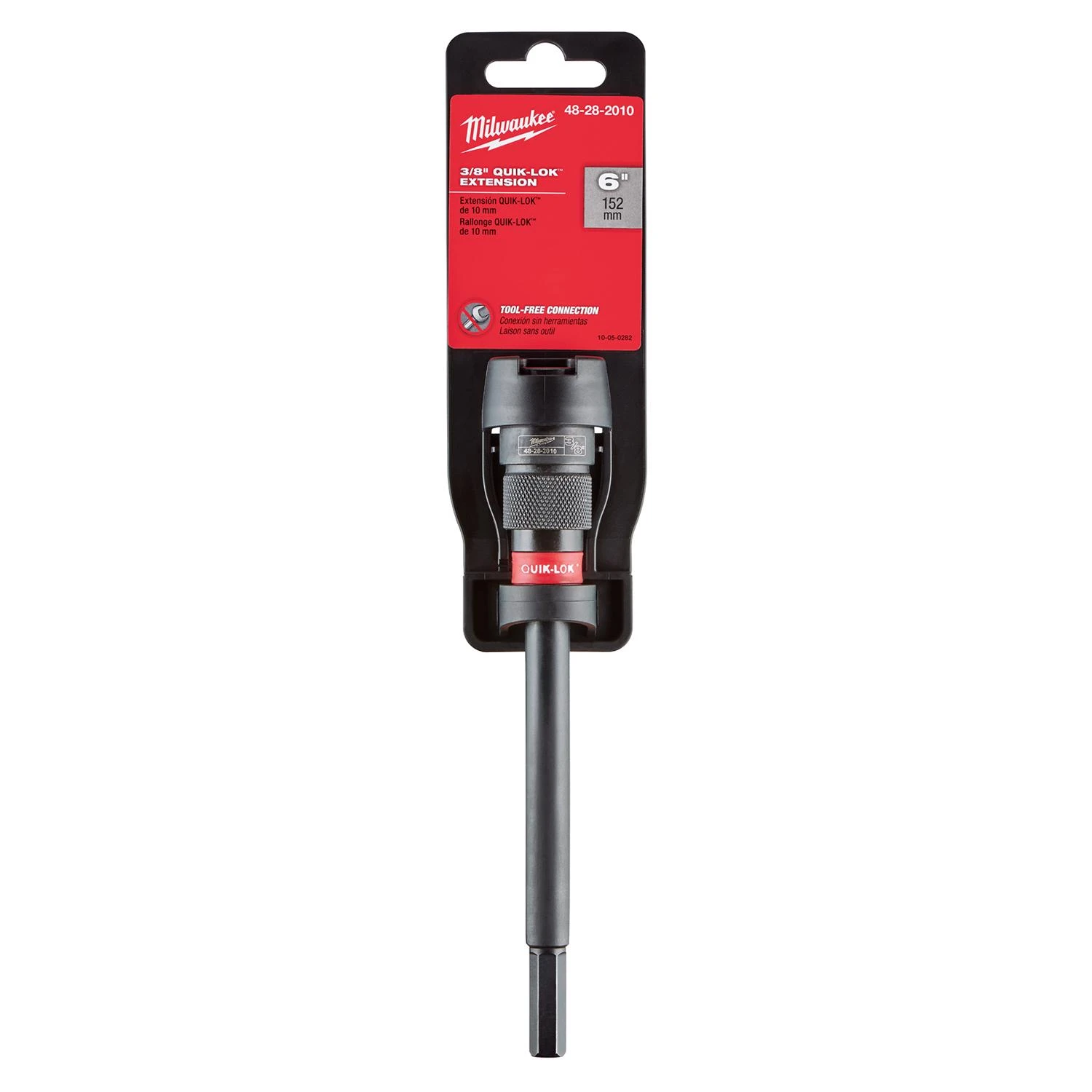 Milwaukee Quik-Lok 3/8 in. X 6 in. L Metal Extension Drill Bit 1 pk