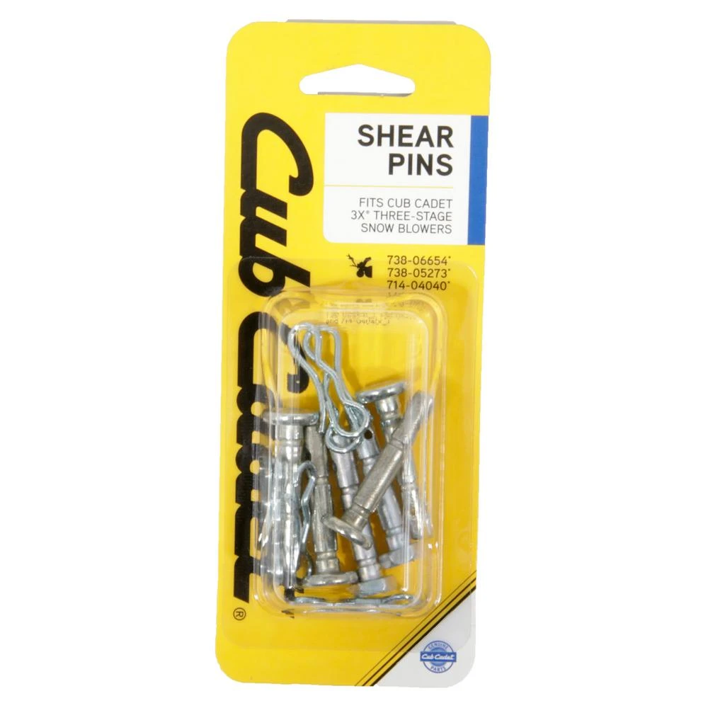 Shear Pin Kit For 3x Three Stage Snow Blowers - Set Of 6