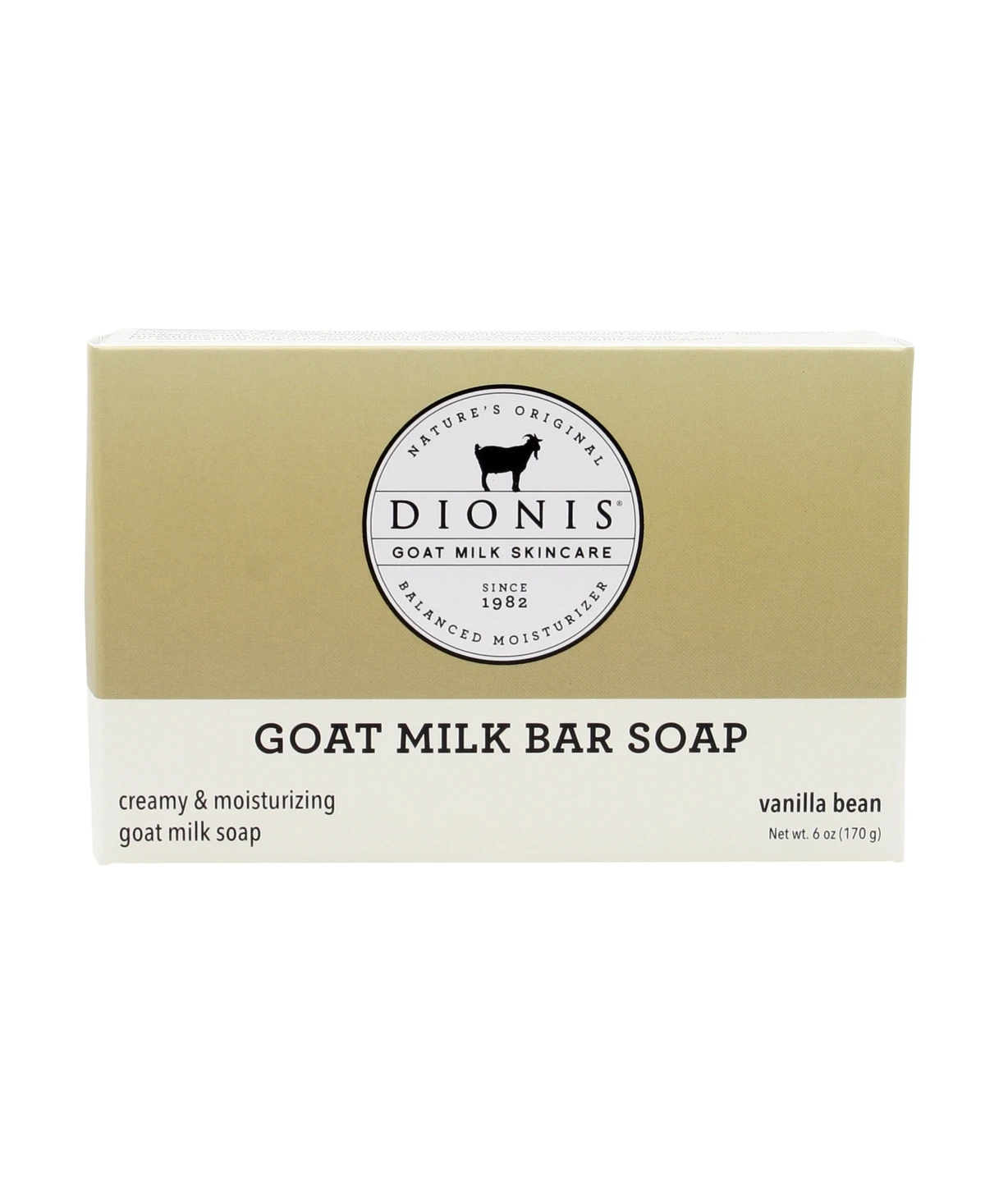 Dionis Goat Milk Skincare Vanilla Bean Scent Soap Bar 6 oz 1 pk