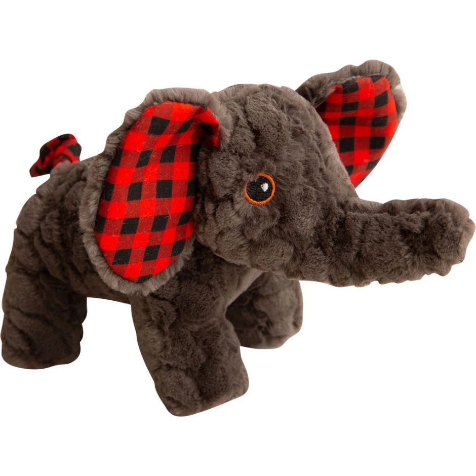 8 Inch Eli Elephant Dog Toy - Grey Plush For Dogs