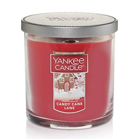 Small Tumbler Jar Candy Cane Lane Scented Candle With 55 Hour Burn Time