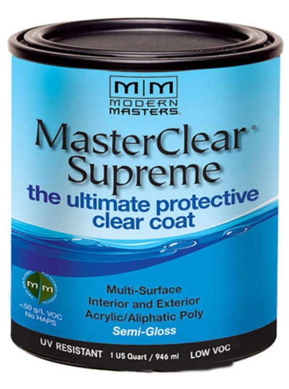 Masterclear Supreme Semi-gloss Clear Water-based Protective Coating 1 Quart