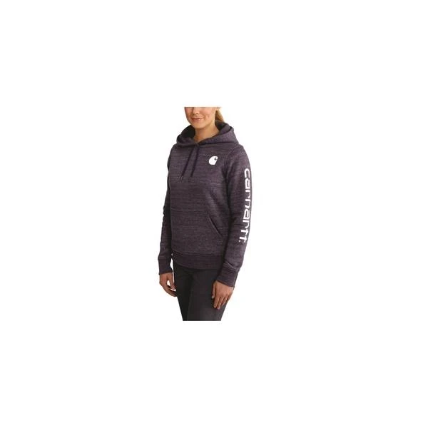 Women's Clarksburg Graphic Sleeve Pullover Sweatshirt - Small - Navy Space Dye